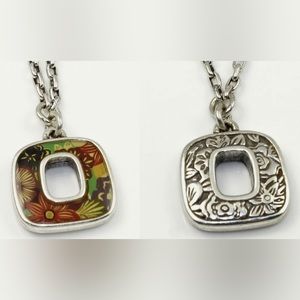 Brighton Island Bloom Necklace Colorful Floral Necklace Reversible Flowers